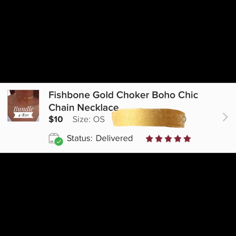 Fishbone Gold Silver Choker Boho Chain Necklace - Picture 6 of 8